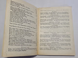 Original German Soldier's Song Book Volume 1